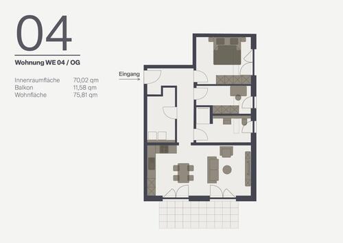 Foto - 3 Zimmer Terrassenwohnung zum Kaufen in Mehring