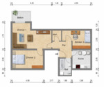 Foto - 3 Zimmer Dachgeschoßwohnung zur Miete in Magdeburg