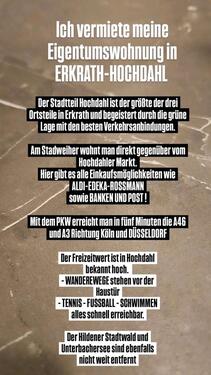 Foto - Hochwertige mobillierte zwei Zimmer Wohnung in ERKRATH-HOCHDAHL