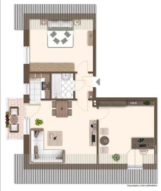 Foto - 3 Zimmer Wohnung - 600,00 EUR Kaltmiete,