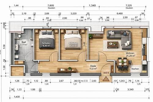 Foto - WG-Zimmer in kernsaniertem KfW-75 Haus – 100 m² Gesamtwohnfläche