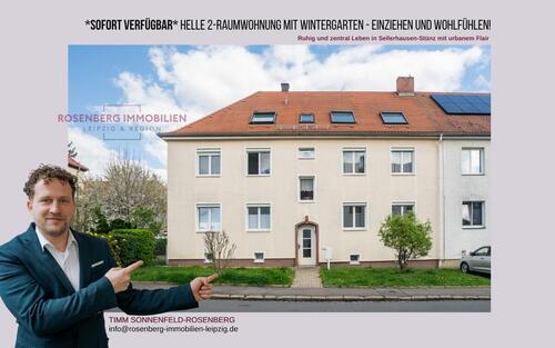 Foto - *Bezugsfrei* Helle, Gut geschnittene 2-Raumwohnung mit Wintergarten in Leipzig Sellerhausen-Stünz
