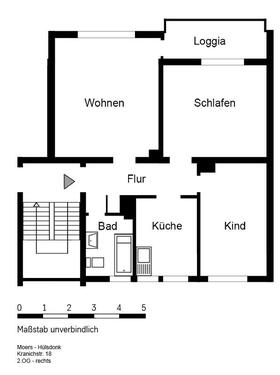 Foto - Etagenwohnung zur Miete in Moers