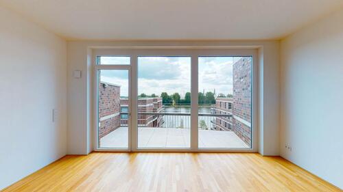 Foto - 3-Zimmer-Wohnung mit Balkon und Weserblick in der Bremer Überseestadt