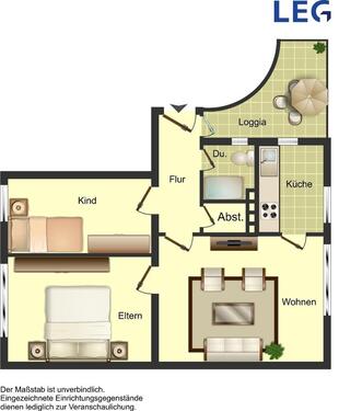 Foto - 3 Zimmer Etagenwohnung zur Miete in Duisburg