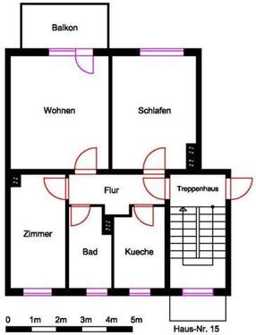 Foto - Etagenwohnung in Bleicherode zur Miete