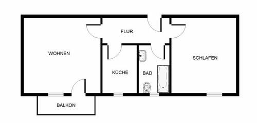 Foto - Etagenwohnung zur Miete in Duisburg