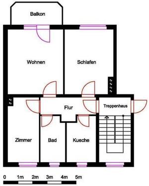 Foto - Etagenwohnung in Nordhausen zur Miete