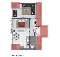 2-Zimmer-Dachgeschosswohnung direkt am Theater in Lorsch