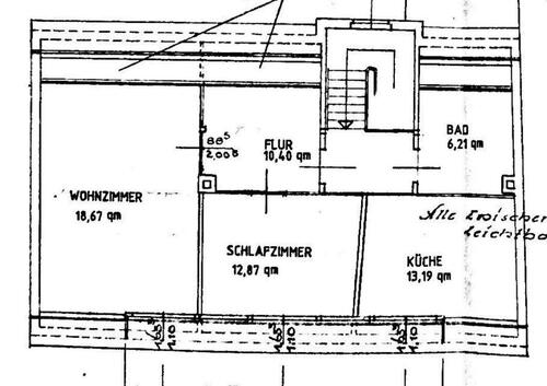 Foto - 2 Zimmer Dachgeschoßwohnung zur Miete in Lorsch