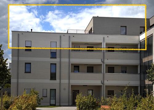 Foto - Penthouse: 4 Zimmer, 2 Bäder, Dachterrasse, Aufzug