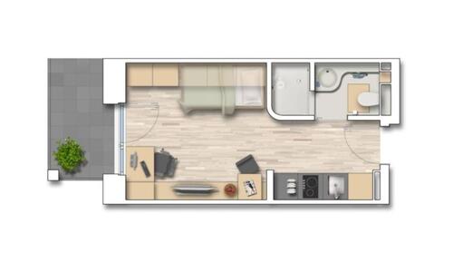 Foto - StudentenwohnungApartmentWohnung im GLC Garching