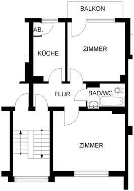 Foto - 2 Zimmer Etagenwohnung zur Miete in Hagen