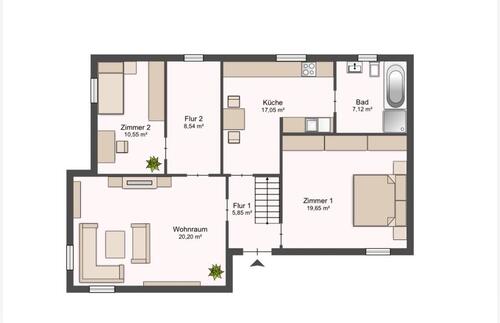 Foto - Renovierungsbedürftiges 1-2 Fam. Haus in OG mit kleinem Garten