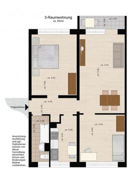 Foto - 3 Zimmer Etagenwohnung in Dessau-Roßlau