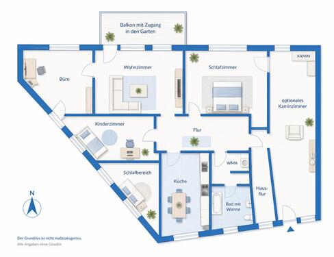 Foto - 4 Zimmer Etagenwohnung zur Miete in Hartmannsdorf