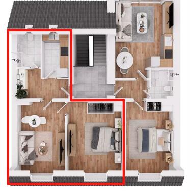 Foto - Etagenwohnung zur Miete in Düsseldorf