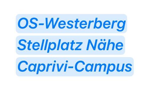 Foto - Stellplatz OS-Westerberg zu vermieten