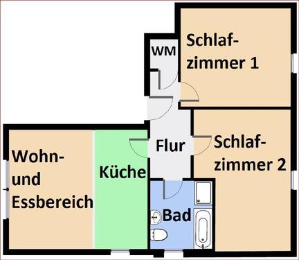 Foto - Etagenwohnung zur Miete in Coswig