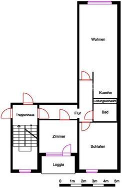 Foto - Etagenwohnung in Nordhausen zur Miete