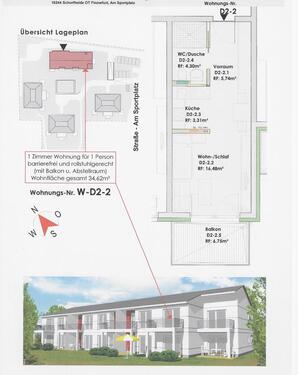 Foto - Etagenwohnung in Schorfheide zur Miete