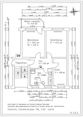 Foto - Etagenwohnung zur Miete in Chemnitz