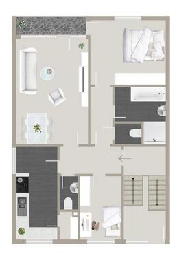 Foto - 3 Zimmer Etagenwohnung in Oststeinbek