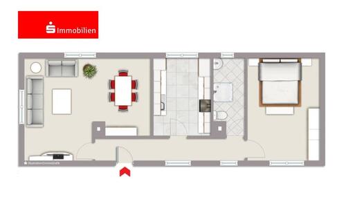 Foto - 2-Zimmer-Wohnung im Erdgeschoss in zentraler Lage