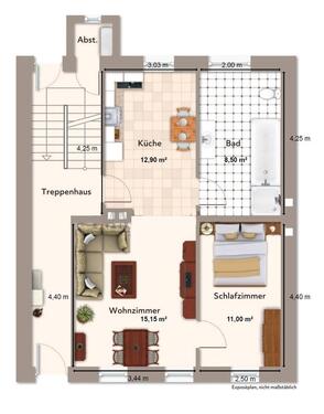 Foto - 2-ZKB Erdgeschosswohnung Saarbrücken-Brebach ab 1.5.