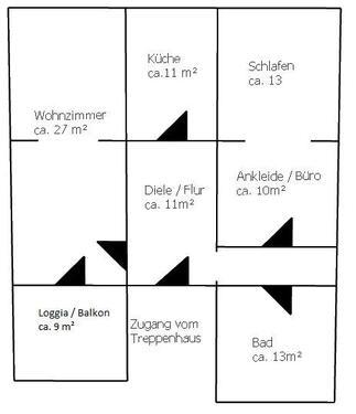 Foto - 2.5 Zimmer Etagenwohnung zur Miete in Recklinghausen