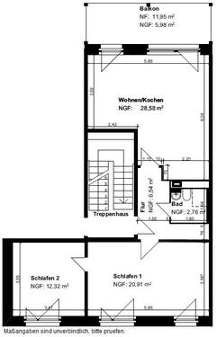 Foto - 3 Zimmer Etagenwohnung zur Miete in Nordhausen