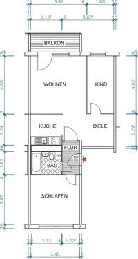 Foto - 3 Zimmer Etagenwohnung zur Miete in Chemnitz