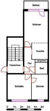 Foto - Etagenwohnung in Nordhausen zur Miete