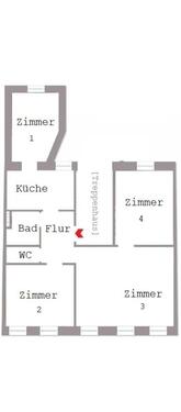 Foto - 4 Zimmer Etagenwohnung zur Miete in Duisburg