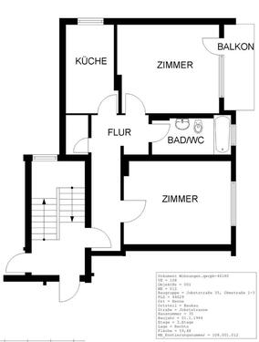 Foto - 2.5 Zimmer Etagenwohnung zur Miete in Herne