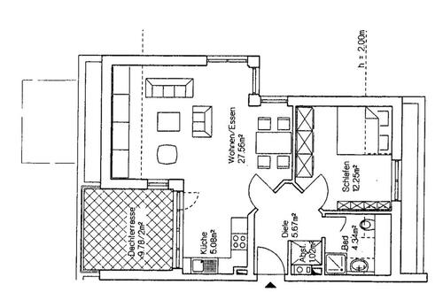 Foto - Dachgeschoßwohnung in Frankfurt am Main zur Miete