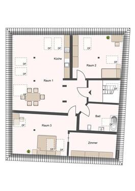 Foto - 3 Zimmer Dachgeschoßwohnung zur Miete in Dresden
