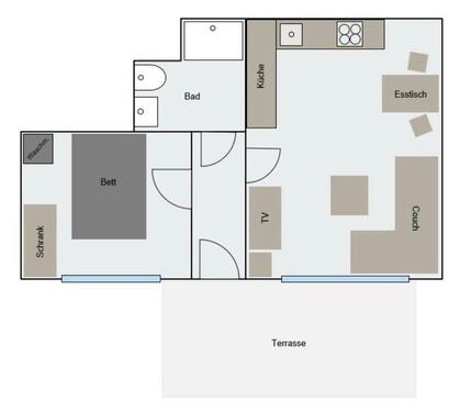 Foto - 2 Zimmer Etagenwohnung zur Miete in Wiesbaden