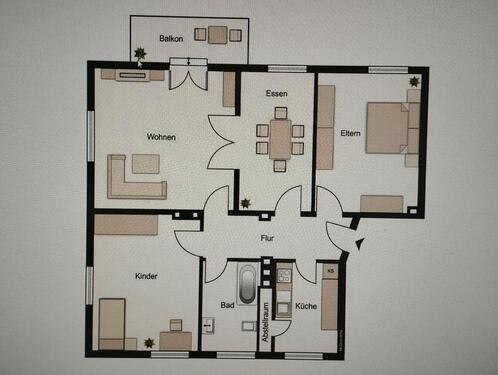 Foto - 4 Zimmer Etagenwohnung zur Miete in Zinnowitz