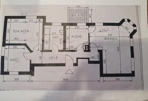 Foto - 3 Zimmer Etagenwohnung zur Miete in Erfurt