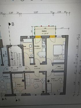 Foto - 4-Zimmer-Wohnung mit großem Balkon in Rastatt