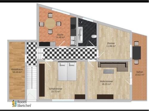 Foto - Helles 3ZKB Haus m. 3 Abstellräume, Sonnenterasse& PKW Stellplatz