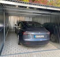Stahlgarage auf abgeschlossenem Grundstück - Brensbach