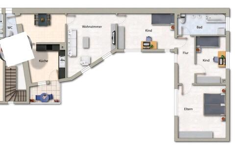 Foto - 5 Zimmer Etagenwohnung zur Miete in Gau-Bickelheim