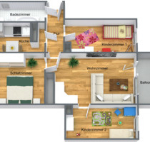 4-Raum-Wohnung in ruhiger Lage - 390,00 EUR Kaltmiete, in Stollberg (Erzgebirge) (PLZ: 09366)