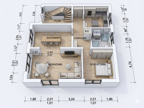 Foto - Zentraler Wohnen geht nicht – EG Wohnung, 86m² in Schloß Holte