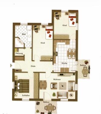 Foto - Helle 4-Zimmer-Wohnung, 116m² – 2 Balkone, ideal für Familien!