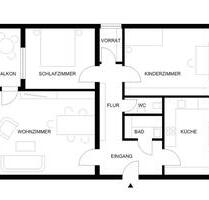 Privatverkauf einer 3-Zimmer Wohnung im 2. OG in Ludwigsburg