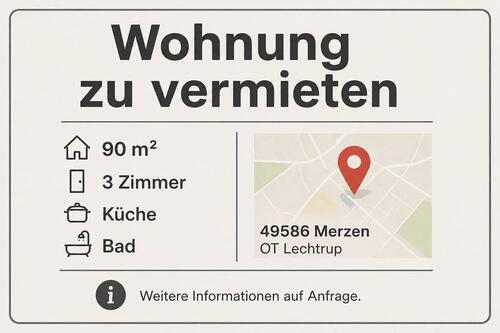 Foto - Wohnung zu vermieten 3 Zimmer Küche Bad