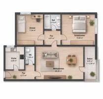 Unterhaching | Helle 3-Zimmer-Wohnung mit Balkon & Aufzug